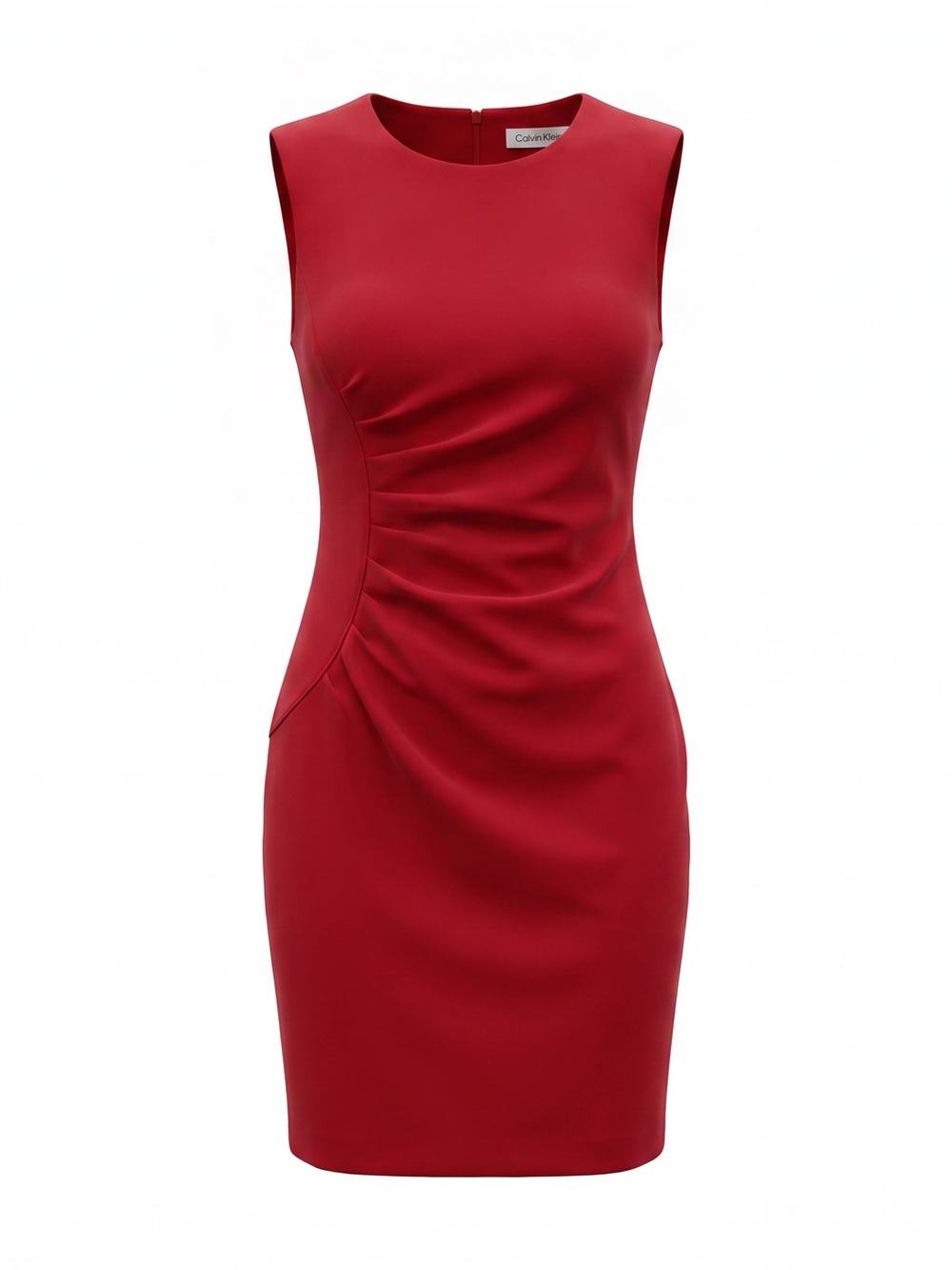 Calvin Klein Crimson Sleeveless Sheath Dress